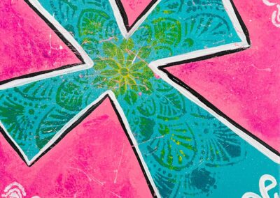 Hope cross canvas for private paint party classes Bakersfield church group